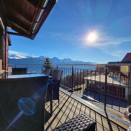 Chalet Lilo 4 Zimmer Big View Beatenberg Bagian luar foto