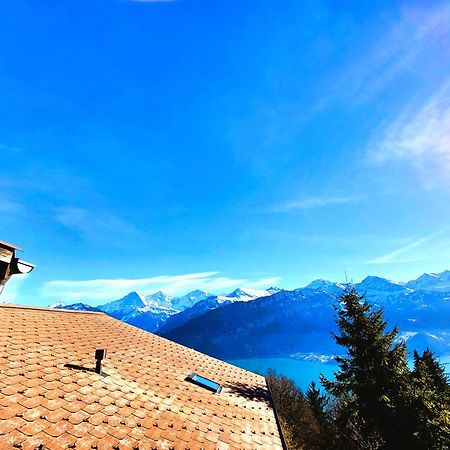 Chalet Lilo 4 Zimmer Big View Beatenberg Bagian luar foto