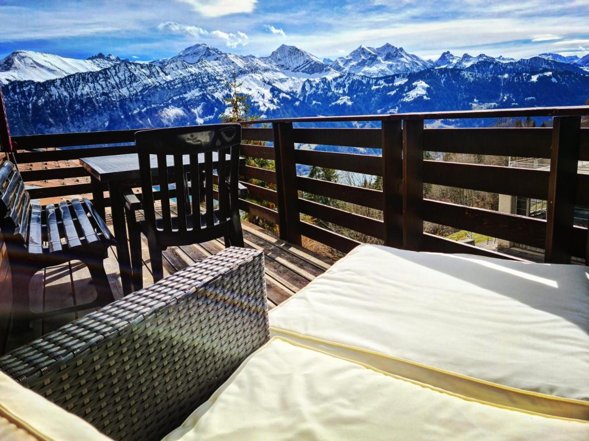Chalet Lilo 4 Zimmer Big View Beatenberg Bagian luar foto