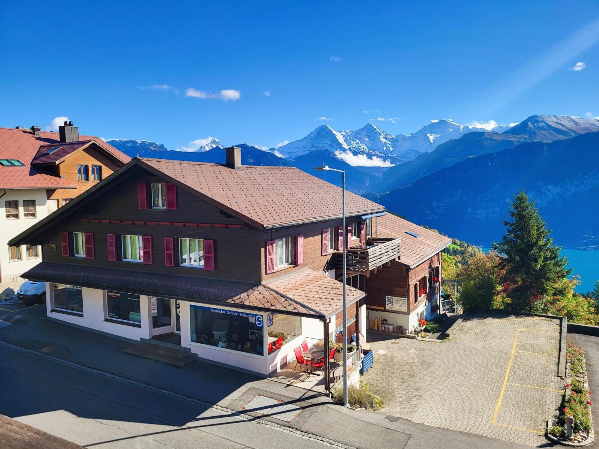 Chalet Lilo 4 Zimmer Big View Beatenberg Bagian luar foto