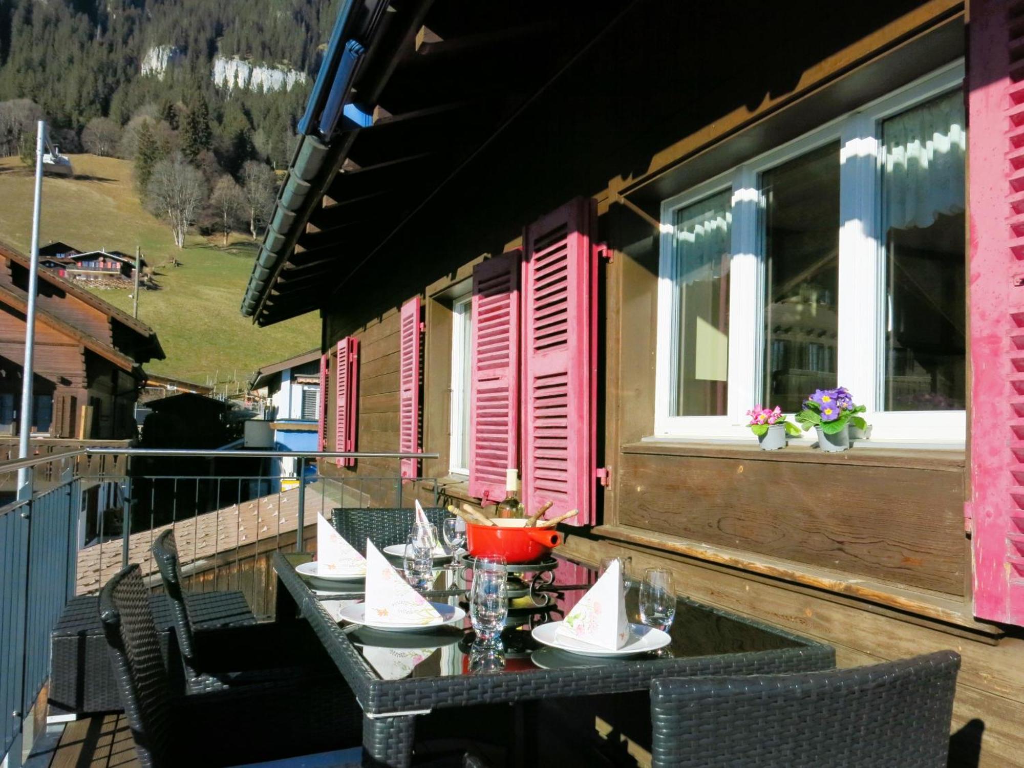 Chalet Lilo 4 Zimmer Big View Beatenberg Bagian luar foto