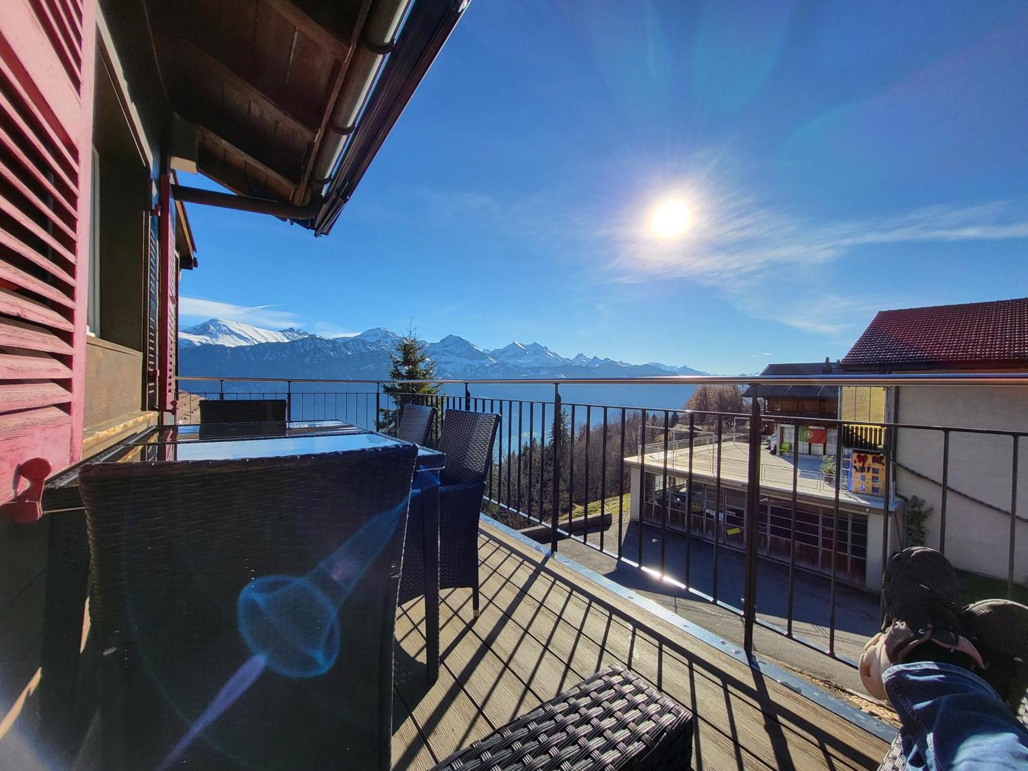 Chalet Lilo 4 Zimmer Big View Beatenberg Bagian luar foto