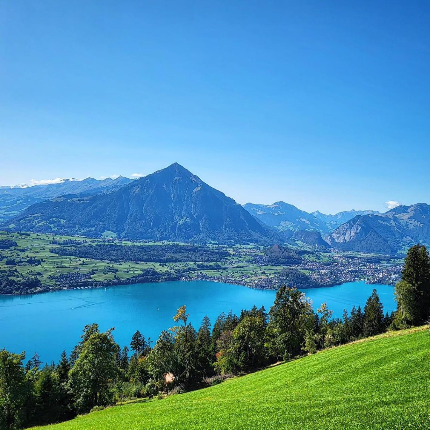 Chalet Lilo 4 Zimmer Big View Beatenberg Bagian luar foto